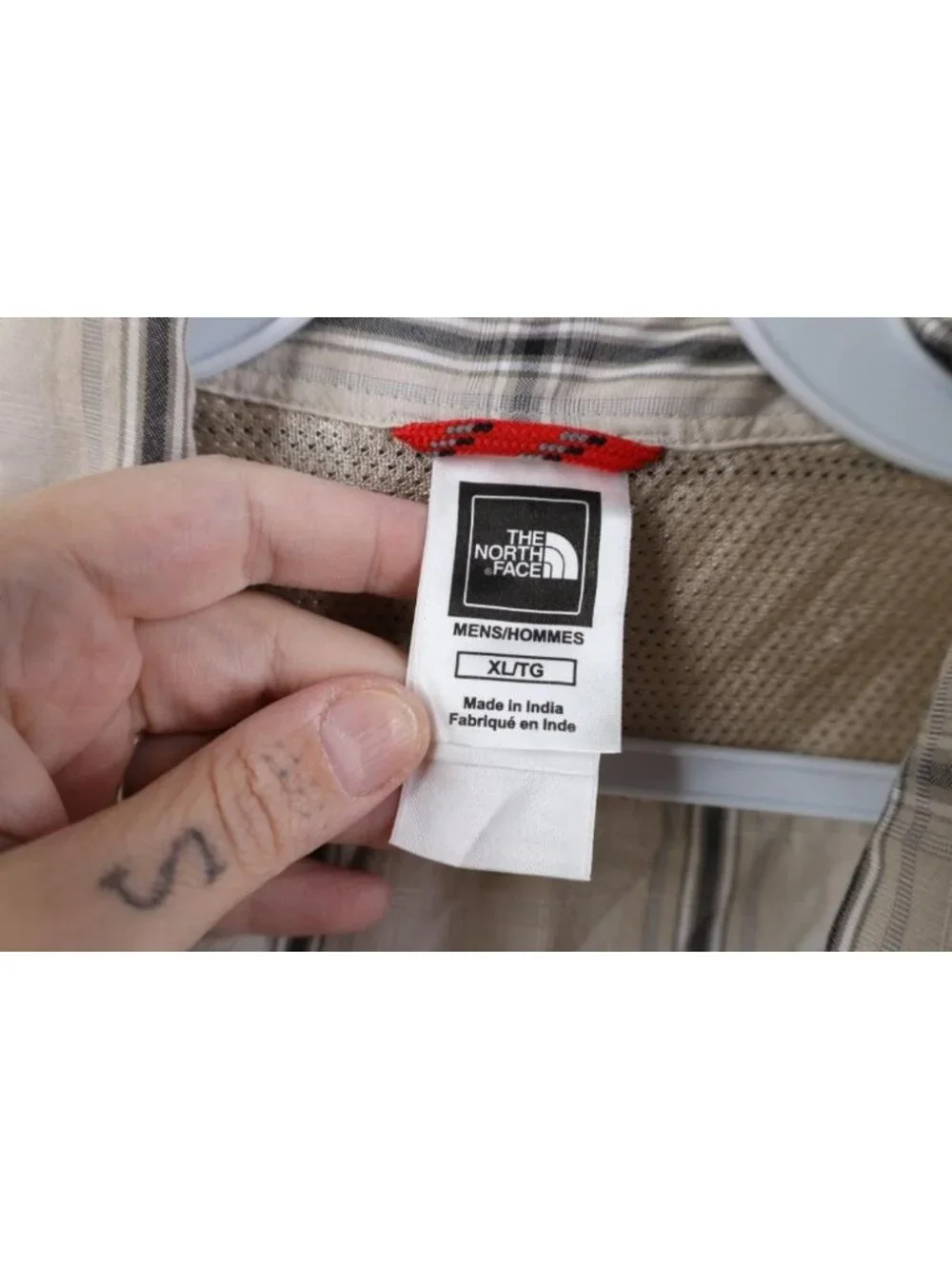 Vintage Y2K 2007 The North Face Mens XL Spell Out Gorpcore Trekking Button Shirt